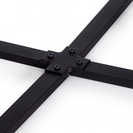 Комплект (стол, 4 стула) QUADRON (mod. PT14) Стол: МДФ/металл, стул: металл/шенилл, 100х100х73 см, 69х56х71 см, Mocha (мокко) LY1701-27/черный_12