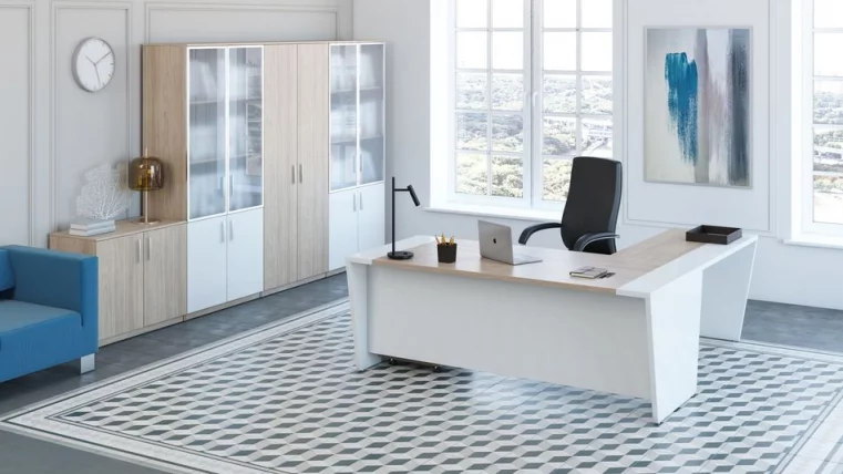 Брифинг-приставка / Элемент стола переговоров (без кабель-канала) ASTI AST33970221 Вяз Белый_1