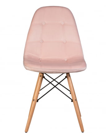 Стул обеденный DOBRIN BENNET Пудрово-розовый велюр HLR-39_5