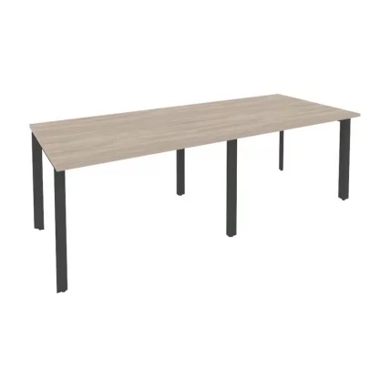 Стол переговорный (2 столешницы) ONIX O.MP-PRG-2.2 Дуб Аттик/Антрацит_0