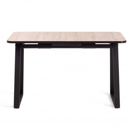 Стол MALTIDO ЛДСП/HPL/металл, 130 х 75+30 х 75 см, Агат серый/черный_2