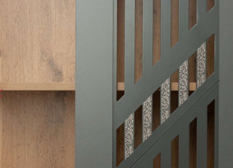 Стеллаж торцевой (лев/прав) Монако 902.17 Дуб Вотан Графит_5