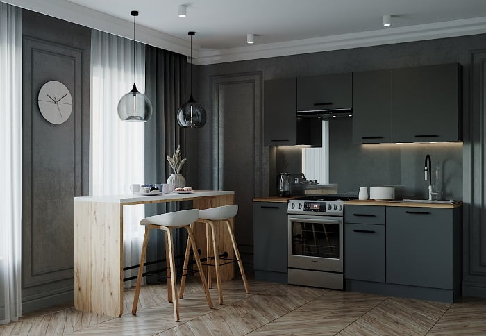 Гарнитур кухонный 2000 Антрацит 2000_0