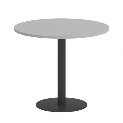 Стол журнальный круглый HOME OFFICE VR.SP-5-90.1 Серый/Антрацит металл_0