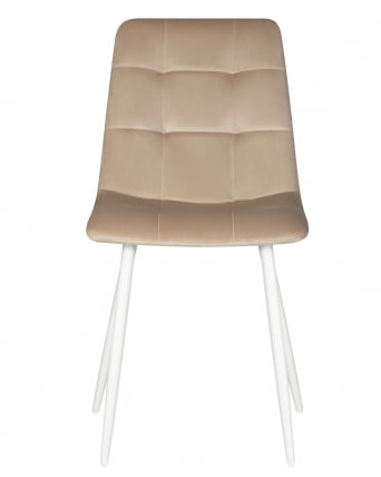 Стул обеденный DOBRIN CHILLY (Бежевый Holland 07, основание белое)_5