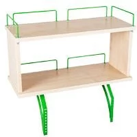 Полка задняя двухъярусная Polka_zz 1/600 (Polka_zz 7/600) Клен Зеленый_0