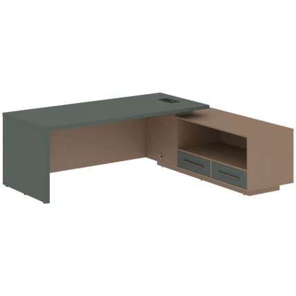 Стол руководителя правый VELION VCT 2319 R Нефрит Кобра_0