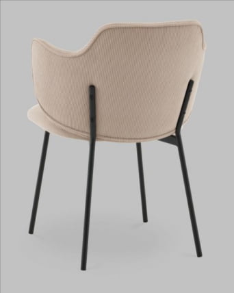 Стул Джиннет велюр бежевый_3