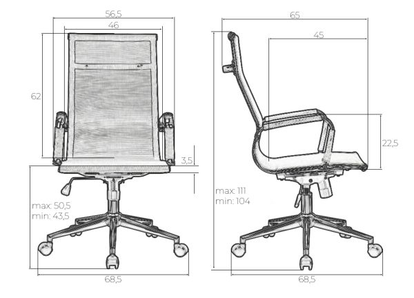 Офисное кресло для персонала DOBRIN CARTER (черный)_9