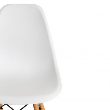 Стул CINDY (EAMES) (mod. 1801) дерево бук/металл/сиденье пластик, 45x51x82 см, White (белый)_5