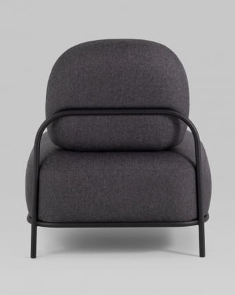 Кресло Стоун 1 рогожка Темно-серый_5