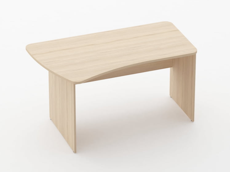 Стол эргономичный Glassy 1.12.14Л Бук светлый_0