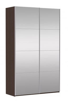 Шкаф-купе двухдверный Прайм 1600 Зеркало/Зеркало Венге_0
