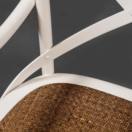 Стул с подлокотниками CROSS (mod.CB2008) дерево береза, 91х55х52см, butter white_8