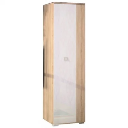 Шкаф-пенал с полками Карисма 5.1а Дуб сонома/Белый глянец_0