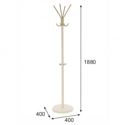 Вешалка напольная В 33Н Слоновая кость_4
