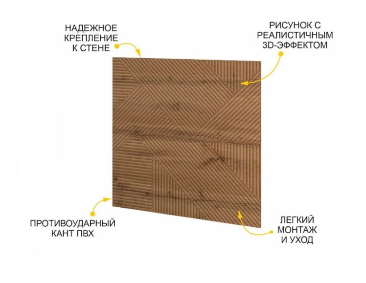 Стеновая панель Монако СПС 01 (комплект 2 шт.)_1