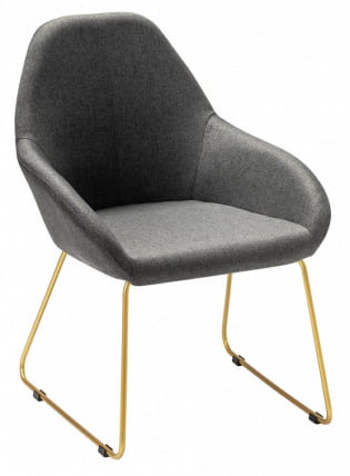 Стул Кент темно-серый/Линк золото / Kent_0