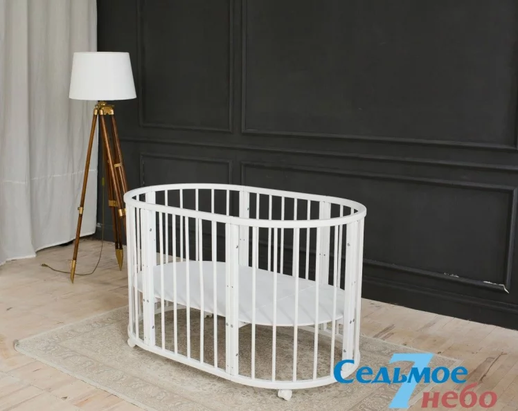 Кровать-трансформер 6-в-1 Merry Happy 01 Белая_12