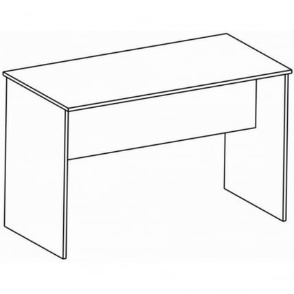 Стол рабочий с опорами Sigma SG.400.OD Дуб темный_1