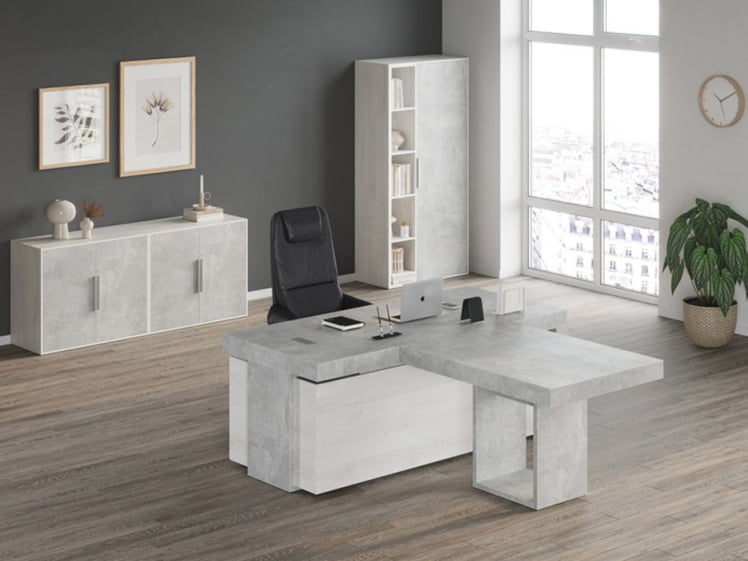 Креденция 2 двери B-TONE BTN36140231 Сосна Бетон светлый_2