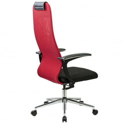 Кресло руководителя BRABIX PREMIUM Ultimate EX-801 хром Черное/красное_3