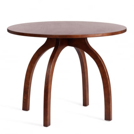 Стол THONET (mod.T9108) дерево вяз, 100х75 см, Темный Орех (№5)_0