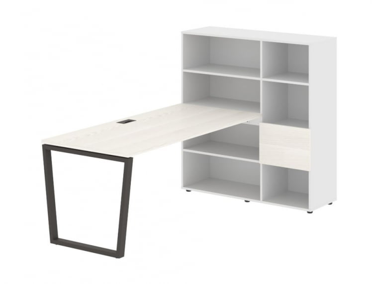 Рабочая станция EDIS EVRST 1217 Ясень Траун Мокко Белый_0