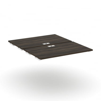 Двойной стол-приставка к двум опорным тумбам/шкафам CONCEPT CN.DSPR-006 Дуб Мали Белый_0