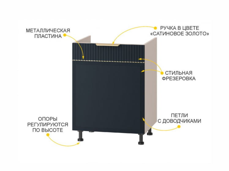 Напольный шкаф под мойку (лев/прав) Флоренция 108.73_3