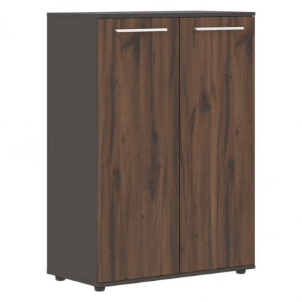 Шкаф с глухими средними дверьми EDIS EMCS 85.1 Дуб Денвер темный Белый Мокко_0