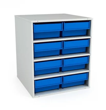Кассета К-01/1 (8 ящиков Б 400х185х100 мм синие)_0
