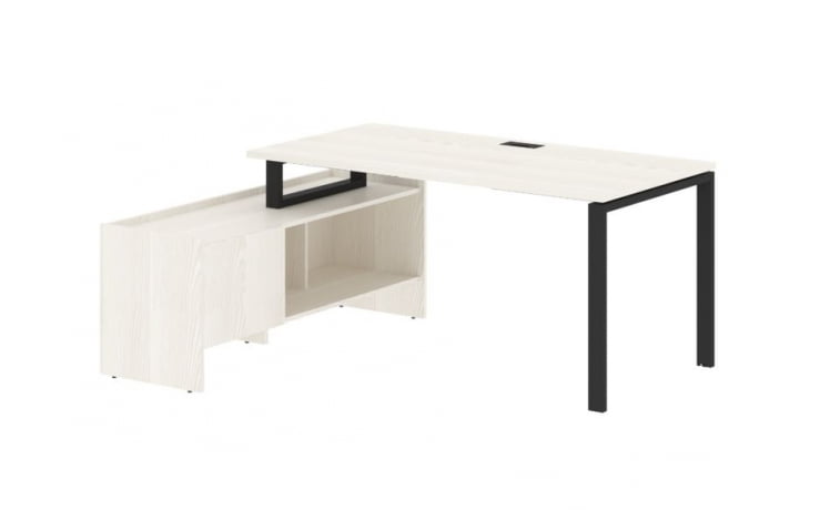 Стол с тумбой EDIS EUCT 17814 Ясень Траун Черный_0