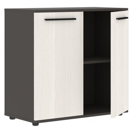 Шкаф с глухими малыми дверьми EDIS ELCS 85.1 Ясень Траун Черный Мокко_1