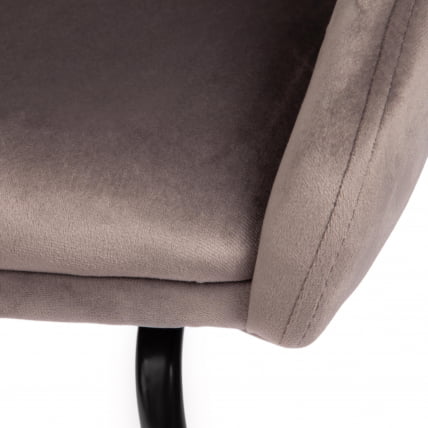 Кресло STAR (mod. CY-1919) вельвет/металл, 68 х 60 х 88 см , серый (HLR 24)/черный_7