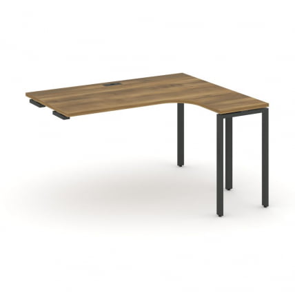 Стол-приставка к опорной тумбе/шкафу (правый) CONCEPT CN.OSAPR-005(R) Сандал Янтарный Черный_0