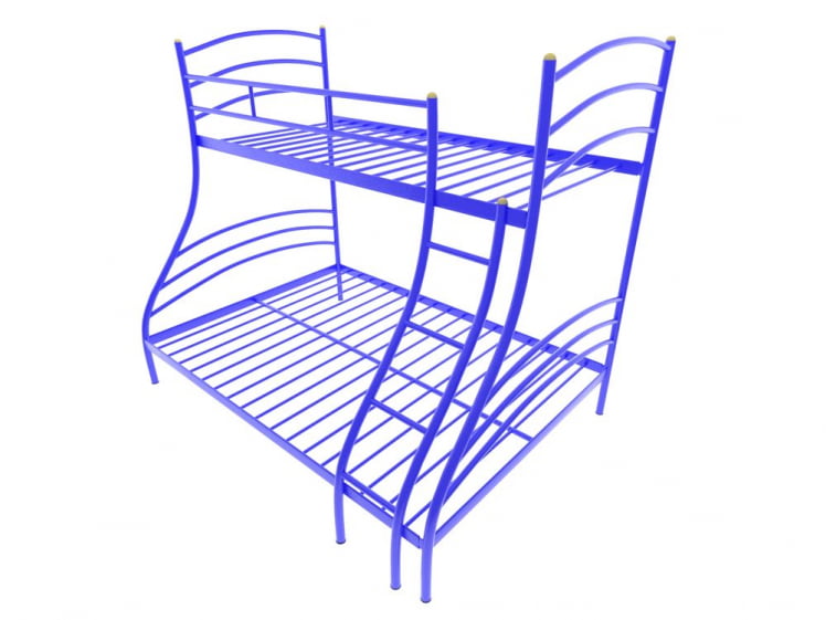 Кровать двухъярусная Глория 1200х1900 Синий_0