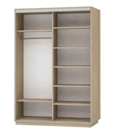 Шкаф-купе двухдверный Экспресс Дуо 1600х2400h Париж/Ясень шимо светлый_1