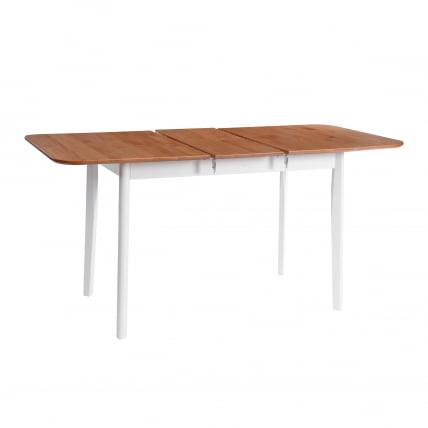 Стол Соната Люкс раздвижной/Sonata Lux extension table массив сосны, антик/белый, 120-(150)х75х73 см_3