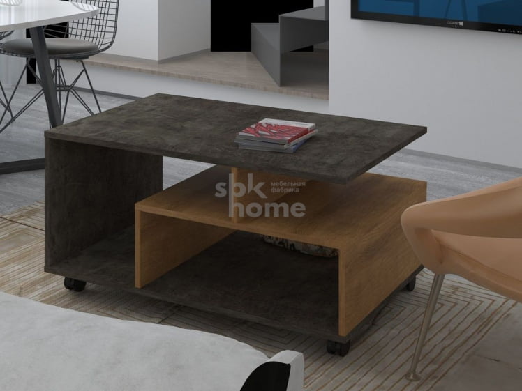 Стол журнальный №2, Честер (900*550*450) Риббек Натуральный, 60508 _1