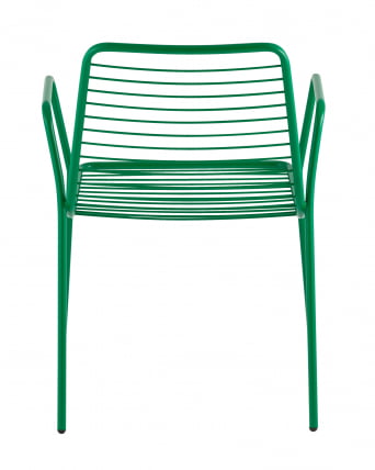 Стул Дели с подлокотниками металл Зеленый_6