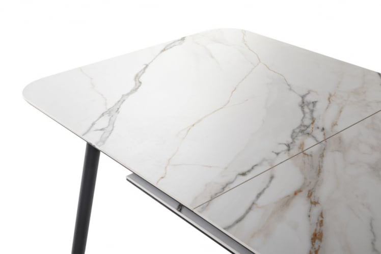 Стол Месси раздвиж. 120-160 Светлый мрамор/Бабочка_7