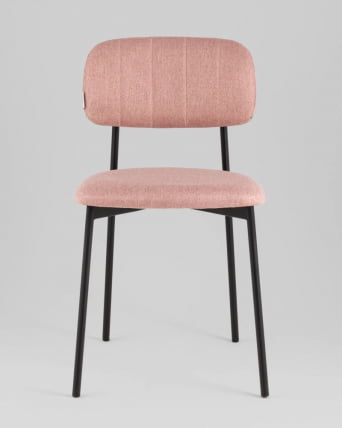 Стул Майло рогожка розовый_1