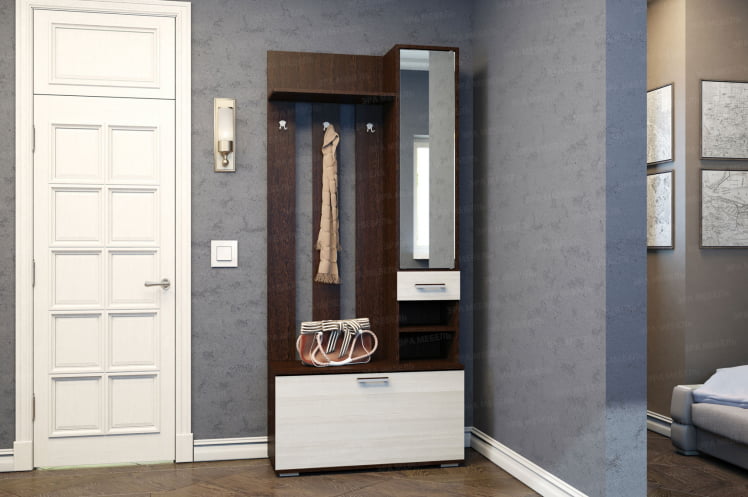 Вешалка с зеркалом В3910 