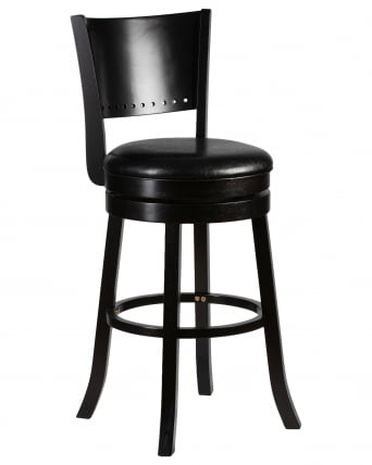 Вращающийся полубарный стул DOBRIN TONY COUNTER Капучино-черный_0