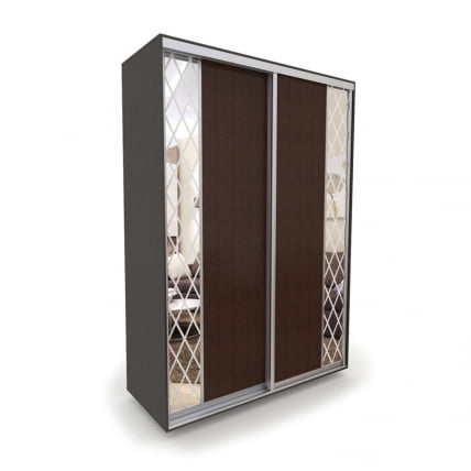 Шкаф-купе 2-х дверный Акцент-Вера КР 1600х600  Венге_0