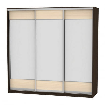 Шкаф-купе B-220х235х60-1(Венге-ДМ-D8D8D8)_0