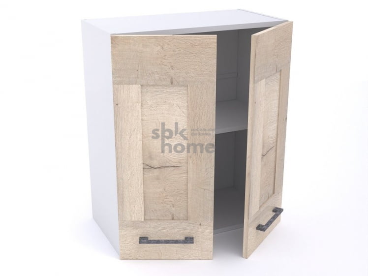 Шкаф ШГ-60 2-х дверный, Дублин (600*320*720) Дуб галифакс белый, 21642 _1