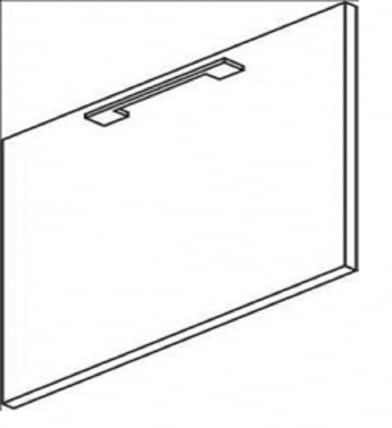 Дверь ЛДСП для стационарной тумбы YALTA LT-D4 Л Мокко_0