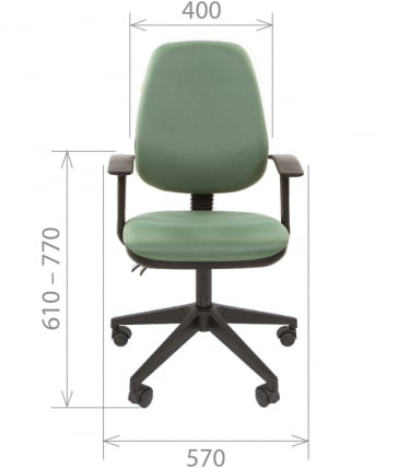 Офисное кресло для оператора CHAIRMAN 661 Бордо 15-11_3